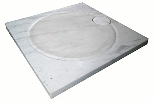 Design Duschwanne aus Naturstein, Duschtasse, Marmor, 90*90cm, weiß