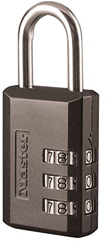 Master Lock 647D - Candado de combinación, color negro, 1