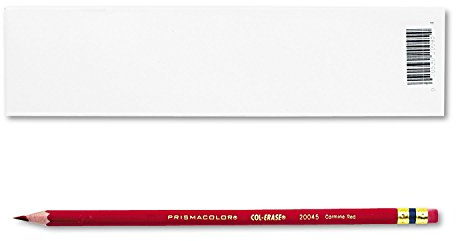 Prismacolor 20045 Col-Erase Pencil w/Eraser Carmine Red Lead/Barrel Dozen
