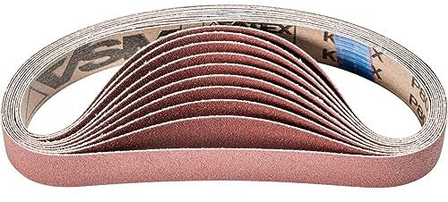 PFERD 620397 Kurzbander BA, Flexible Schleifmittel, Ausführung Korund A, 80 Korngröße, 533mm x 30mm, 20 Stück