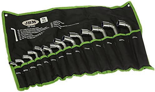 JBM 51528 - Pack de 14 llaves pipa de doble boca