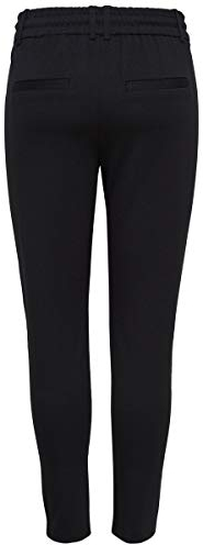 Uniquement Femmes Pantalon Élégant Poptrash Livre de Poche Stretch Pantalons Professionnels ONLPOPTRASH Neuf, Couleurs:Noir, Taille:L / 34L, Longueur de Jambe:L34