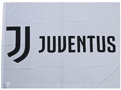 Bandiera grande logo scacchi Juventus 100x140 cm Flag Juve Prodotto Ufficiale