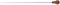 Gewa 912308 Taktstock Korkgriff Modell 5 lackiert weißbuche, 32 cm, weiß