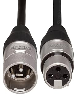 Hosa HXX-015 REAN XLR3F to XLR3M Pro Balanced Interconnect Cable, 15 feet