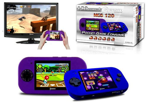Pocket Konsole OVERMAX OV MGS-180 mit 180 integrierten Spielen, TV Ausgang und wundervoller Grafik - idealer Reisebegleiter