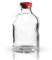 Injektionsflaschen 5 x 50 ml aus Klarglas inkl. Injektionsstopfen (roter Gummistopfen) * Injektionsglas Apothekenqualität, gefertigt nach dem Europäischen Arzneibuch *