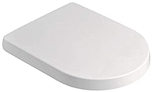 VeeBath Loire Minimalist D Shaped Soft Close Heavy Duty Top-Fixing Toilet Seat