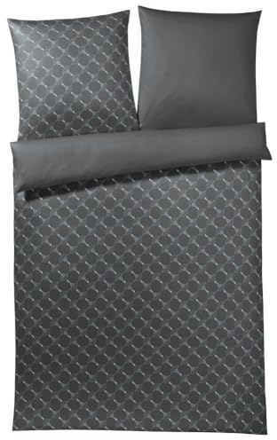 Joop! Bettwäsche Cornflower Gradient Graphit 1 Bettbezug 140 x 220 cm + 1 Kissenbezug 70 x 90 cm