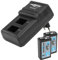 ANSMANN Chargeur Powerline 2 / Chargeur enfichable puissant pour deux accus 9V / charge rapide avec surveillance de chaque plot de charge, protection contre la surcharge et affichage LED / livré avec 2 accus 300mAh