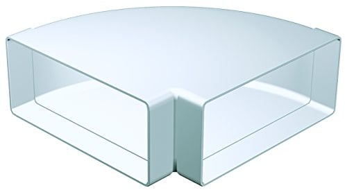 Flachkanalbogen 90° waagerecht Bogen Flachkanal Lüftungskanal DN 150 220 x 90 mm