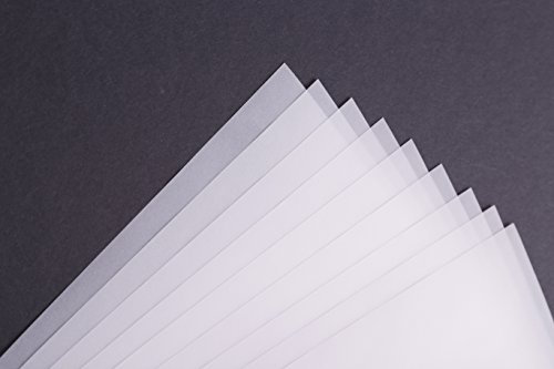 Clairefontaine 93952C - Ries mit 10 Bögen Transparentpapier, 50x65 cm, 90g, ideal für technische Zeichen und Bastelaktivitäten, Extratransparent, 1 Ries