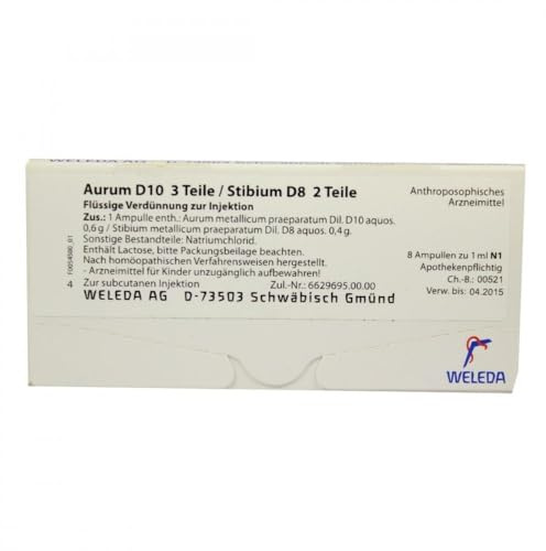Aurum D10/ Stibium D8 Ampullen 8X1 ml