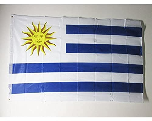 AZ FLAG Bandera de Uruguay 150x90cm Uso Exterior - Bandera URUGUAYA 90 x 150 cm Ojales