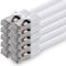 10m - blanc - 10 pièces câble réseau CAT.7 câble patch SFTP PIMF LSZH câble Gigabit Lan 10Gb s câble brut cat7 avec connecteur RJ45 Cat6a compatible avec CAT5 CAT6 cat7 cat8