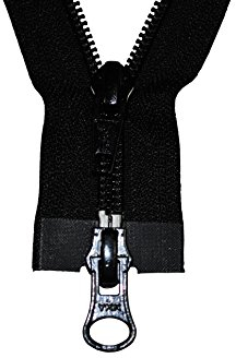 YKK Reißverschluss 2 Wege teilbar schwarz 60 cm Kunststoff Spirale