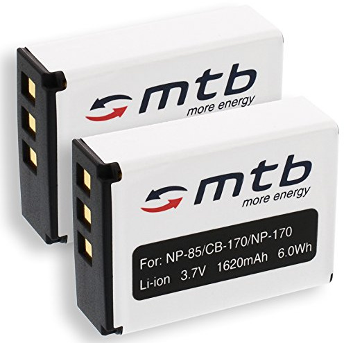 2X Akkus CB-170 / NP-170 für Aiptek AHD H23 / Ordro HDV-D325... (Siehe Liste)