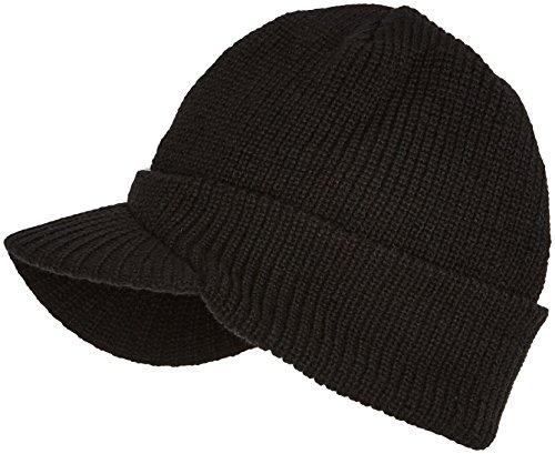 Trendy Schildmütze Cap - Mütze mit Schild schwarz Schwarz