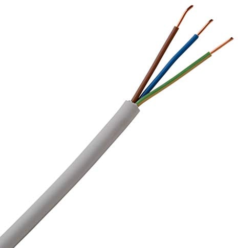 Kopp Cable resistente a la humedad, cable con cubierta NYM-J 3Gx1,5mm², 3 conductores, 25m, gris, 150805849