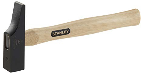 Stanley Schreinerhammer mit Holzstiel (400 g Kopfgewicht, schwarz lackierter Kopf, Eschenstiel mit Klarlack) 1-54-642