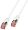 BIGtec Lan Kabel 20m Netzwerkkabel Ethernet Internet Patchkabel CAT.6 weiß Gigabit SFTP doppelt geschirmt für Netzwerke Modem Router Switch 2 x RJ45 kompatibel zu CAT.5 CAT.6a CAT.7 Stecker