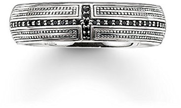THOMAS SABO Bandring Kreuz Pavé 925 Sterlingsilber