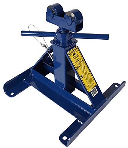 Current Tools 660 Reel Stand - 2500 LB Capacity Small Screw Type Reel Stand with All Steel Construction & Self-Lubricating Bearings, 13-27