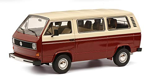 Schuco VW T3a Bus, Modellauto, Maßstab 1:18, Limited Edition 1.000, rot/weiß