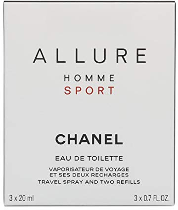 Chanel Allure Homme Sport Edt Dampfreiniger, 3 x 20 ml, 1er Pack (1 x 60 ml) Frisch