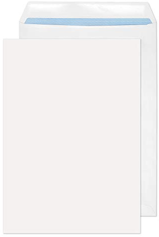 Blake Environmental - FSC Recycled Envelopes C4 (324 x 229 mm) - Pack of 250 - Eco Biodegradeable 100GSM - Self Seal White Envelopes - Stationery & Business Supplies (RD7891)