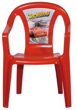 Monobloc Stapelstuhl für Kinder, Made in Italy, mit Disney-Fantasie, 38x38x52cm, rote Farbe
