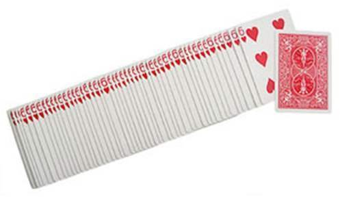 Spielkarten Bicycle Gaff Cards - Spielkarten sind alle gleich - Rückseite rot - Gaff Kartenspiel - Zaubertricks und Magie
