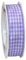 Präsent Vichy Geschenkband mit Drahtkante Lavendel/weiß, 20 m Dekoband zum Verzieren & Basteln, 25 mm Breite, Kariertes Band für Bunte Dekos & Geschenkverpackungen, zu feierlichen Anlässen