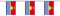 Fahnenkette Kiribati 6 m Fahne Flagge Flaggenkette