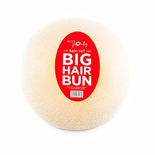 Miss Pouty Hair Bun Maker Massive 6 Inch Hair Donut Ring Style Hair Fast with Miss Pouty Hair Doughnut (Blonde)