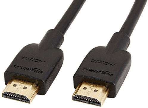 Amazon Basics Cable HDMI 4K de 1.8 m, alta velocidad de 18 Gbps con Ethernet, 4K@60 Hz, 2160p, paquete de 24, Negro