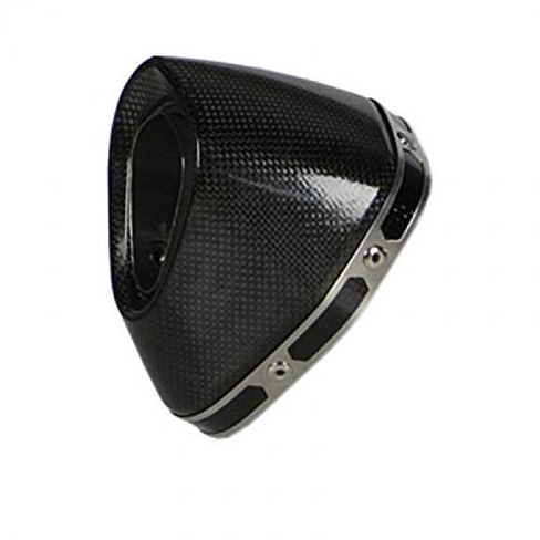Akrapovic Auspuffendkappe für Motorrad, Schwarz, Edelstahl, V-EC31