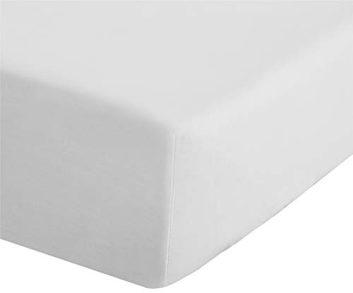 Catherine Lansfield Easy Iron Percale Combed Single Fitted Sheet White