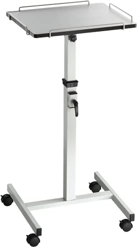 celexon Projektionstisch PT2000G - Projektor-Wagen höhenverstellbar: 80-125cm - grau - Neigbare Stellfläche