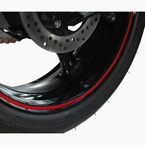 VICMA Reflektierende Rad/Rim Stripe 7 mm in Breite – Rot – 600 cm in Länge