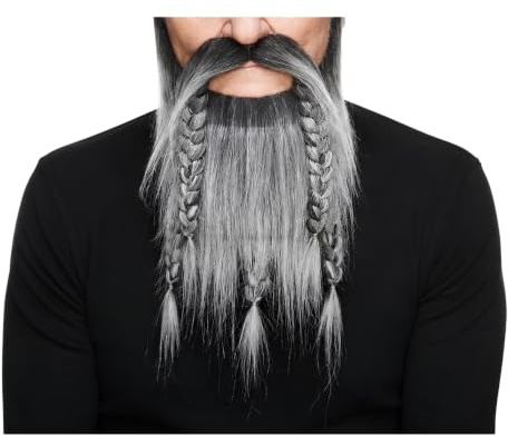 Mustaches Selbstklebender On Bail Falscher Bart, Neuheit, Falsche Gesichtsbehaarung, Kostümzubehör für Erwachsene