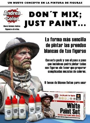 Andrea White Paint Set