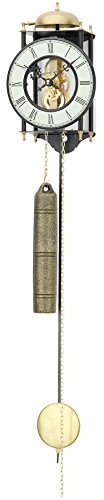 Pendeluhr AMS 302 Wanduhr mit Pendel Gehäuse Metall lackiert