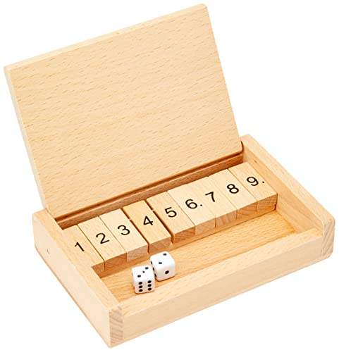 Goki HS185 - Würfelspiel - Shut the box