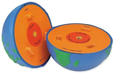 Learning Resources Soft Foam Cross-Section Earth Model | Classroom World Globe, Students Elementary Geography, Interactive Geology, Educational STEM, Interactive Teaching Science
