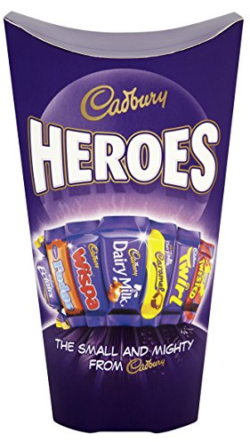 Cadbury Heroes 323g - ein Sortiment von Schokolade und Bonbons