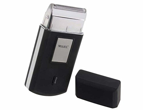 Wahl Rasoir Électrique de Voyage - Noir, Réutilisable, 45 Minutes d'Autonomie, Indicateur LED, Système de Connexion Facile
