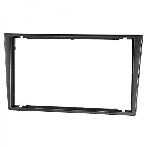 Baseline Connect Façade d'autoradio double broche pour Opel Corsa C, Combo, Omega B, Vectra C, Meriva ou Suzuki Ignis, Wagon R Gris fumée
