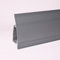 25 Meter Kunststoffsockelleiste Duo-Soft Flexleiste 64mm grau All Inclusive Paket