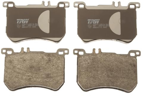 TRW GDB2013 Brake Pad Set of 4 Compatible for Mercedes-Benz S-Class (W222, V222, X222) 2013-2020 Front Axle and Other Vehicles